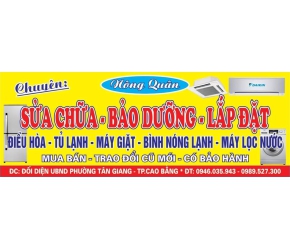 Sửa chữa - Bảo dưỡng - Lắp đặt Nông Quân