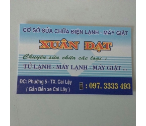 Cơ sở sửa chữa điện lạnh - máy giặt Xuân Đạt